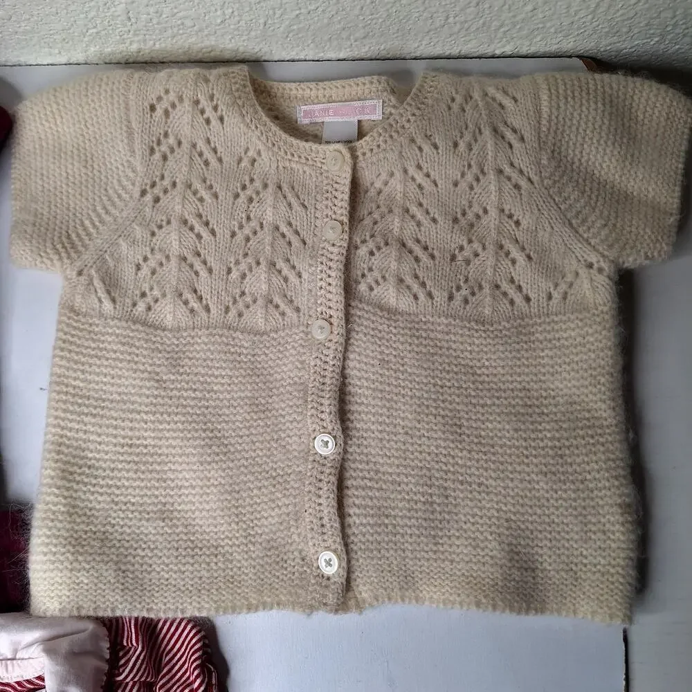 Janie and Jack Baby Lot 6-12m Dresses Plaid Holiday Outfit Sailor Sweater Romper